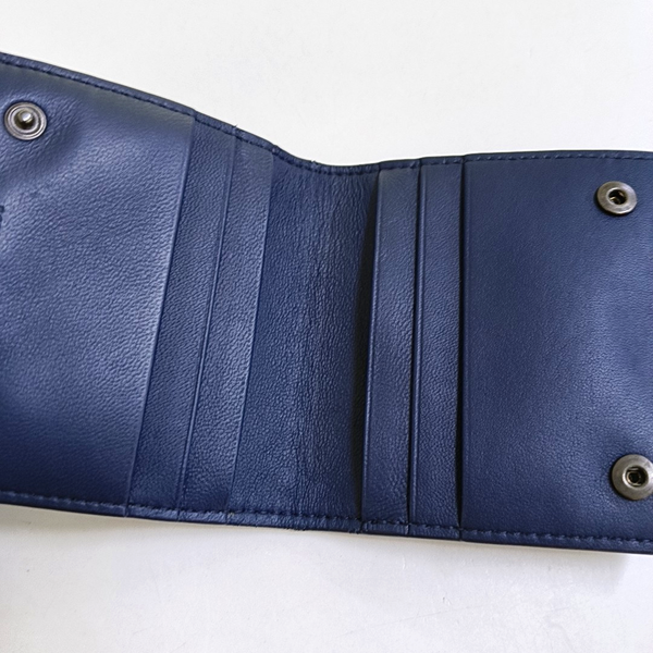 Lambskin Blue Card Holder