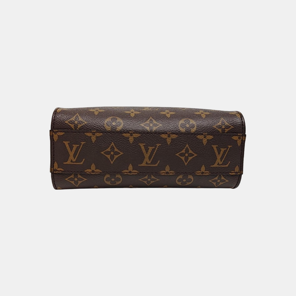 SAC PLAT BB Monogram Coated Canvas Brown