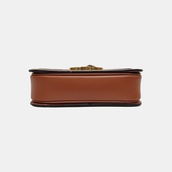 TRIOMPHE Small Coated Canvas Brown