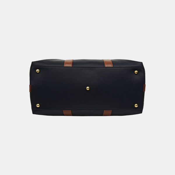 Fabric Top Handle Bag Blue