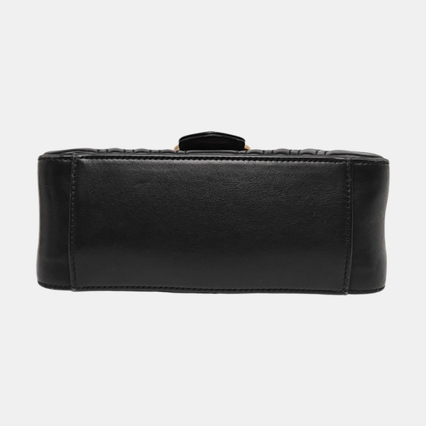 GG Marmont Mini Quilted Calfskin Black