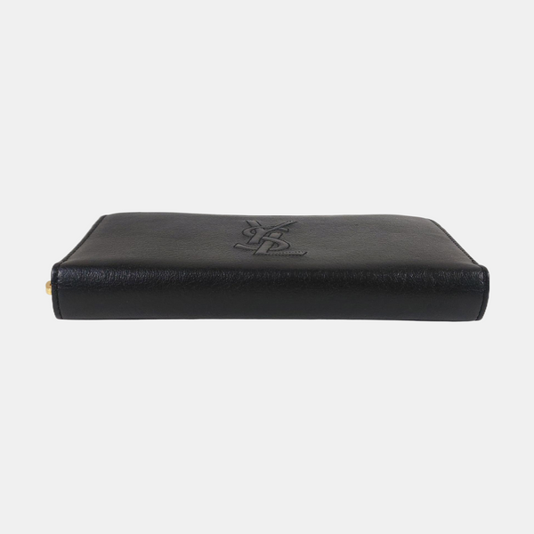 BELLE JOUR Calfskin Black Wallet
