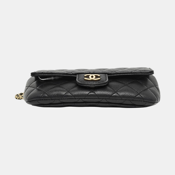 Quilted Grained Calfskin Black