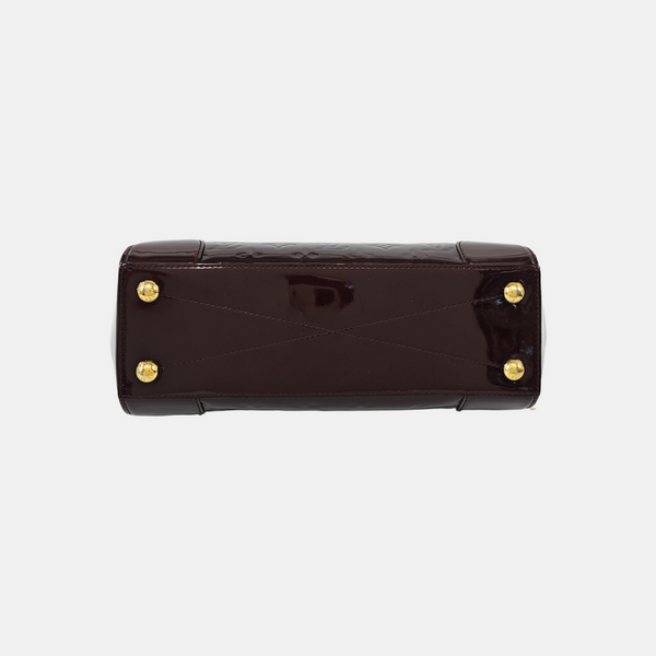 SANTA MONICA Monogram Patent Leather Red
