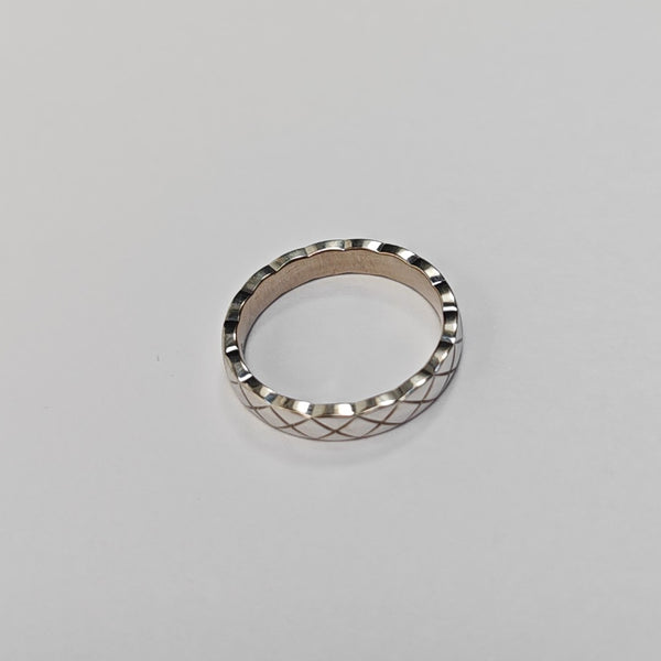 COCOCRUSH 18k White Gold Silver Ring EU 50
