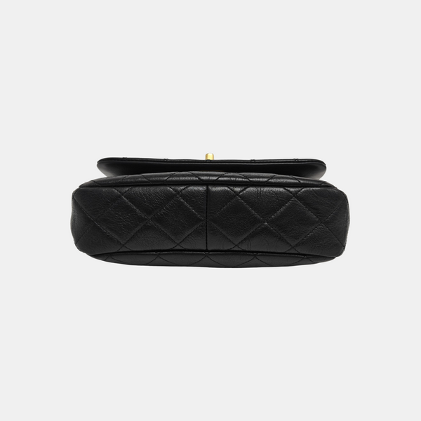 Quilted Calfskin Shoulder Bag Black