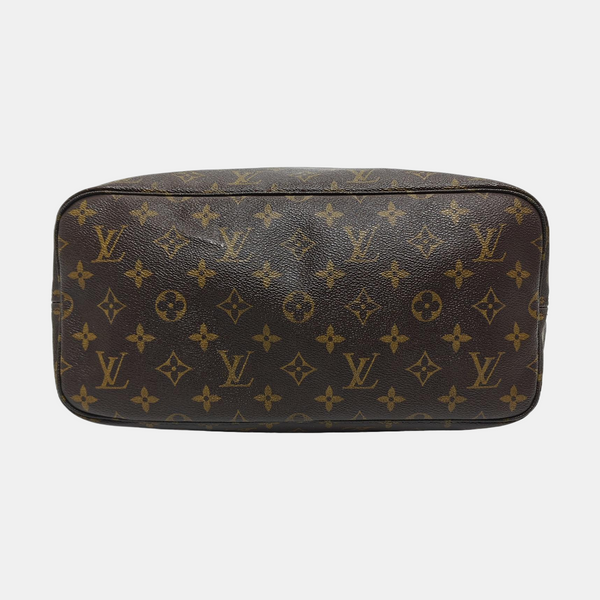 NEVERFULL MM Monogram Coated Canvas Brown