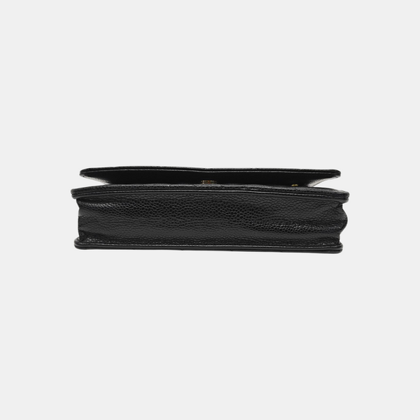 WOC Quilted Grained Calfskin Black