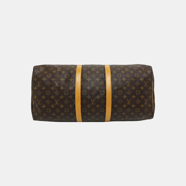 SAC SOUPLE 55 Monogram Coated Canvas Brown