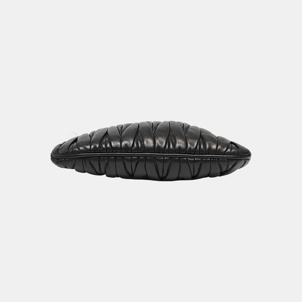 Quilted Lambskin Shoulder Bag Black