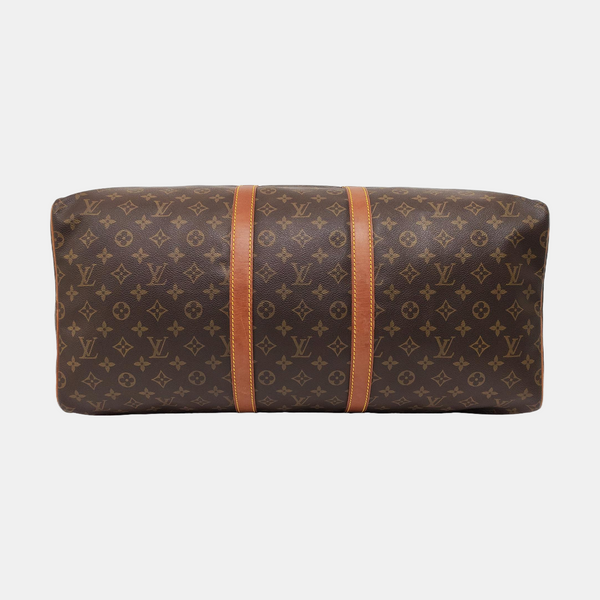 SAC SOUPLE 55 Monogram Coated Canvas Brown