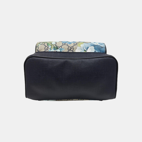 GG Blooms Small Monogram Coated Canvas Black