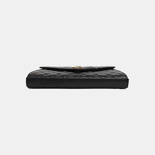 MONOGRAM Medium Chevron Calfskin Black