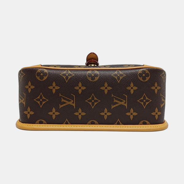 DIANE Monogram Coated Canvas Brown