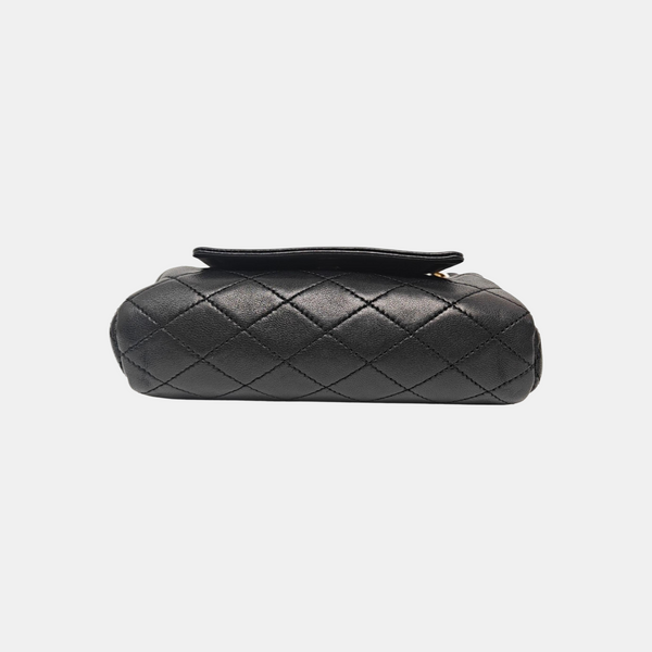 NOLITA Mini Quilted Lambskin Black