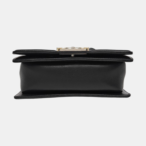 BOY CHANEL Small Chevron Calfskin Black