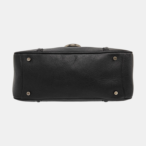Leather Tote Bag Black