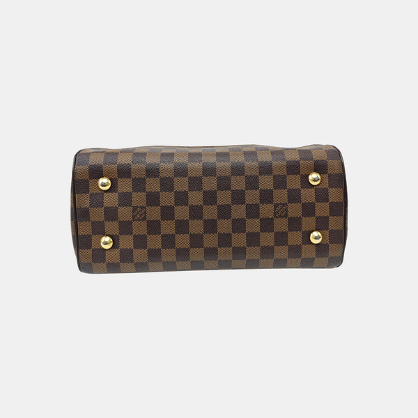 DUOMO Damier Ebene Coated Canvas Brown
