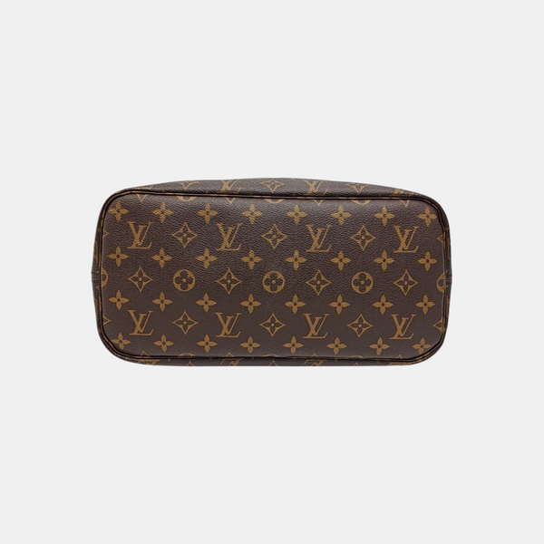 NEVERFULL MM Monogram Coated Canvas Brown