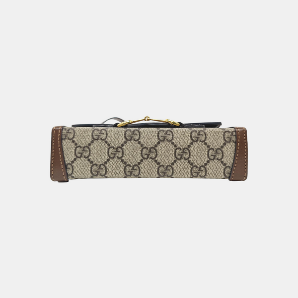 Horsebit 1955 Mini Monogram Coated Canvas Beige