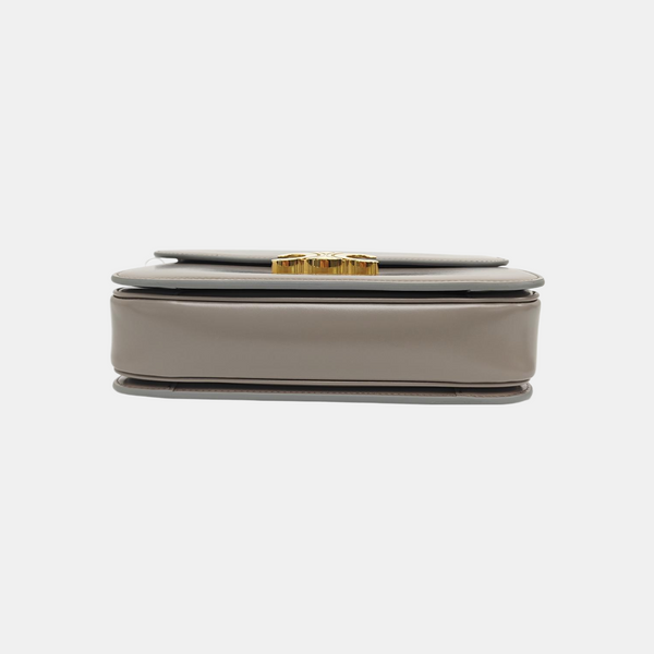 TRIOMPHE Medium Calfskin Gray