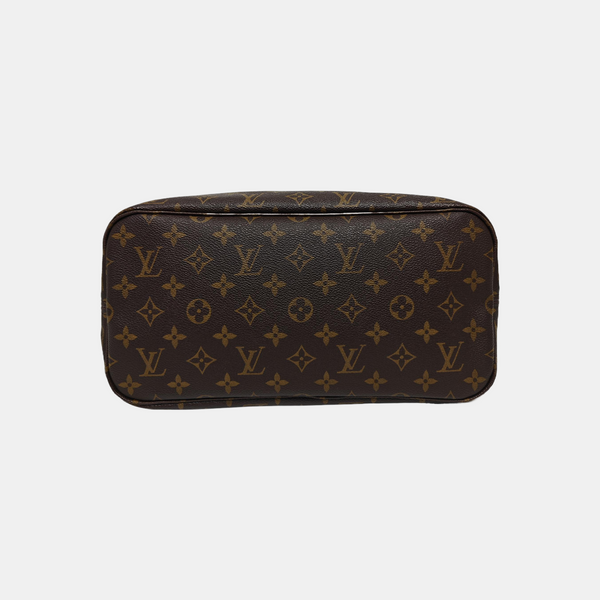 NEVERFULL MM Monogram Coated Canvas Brown