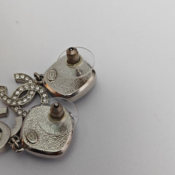 Metal Black Stud Earrings
