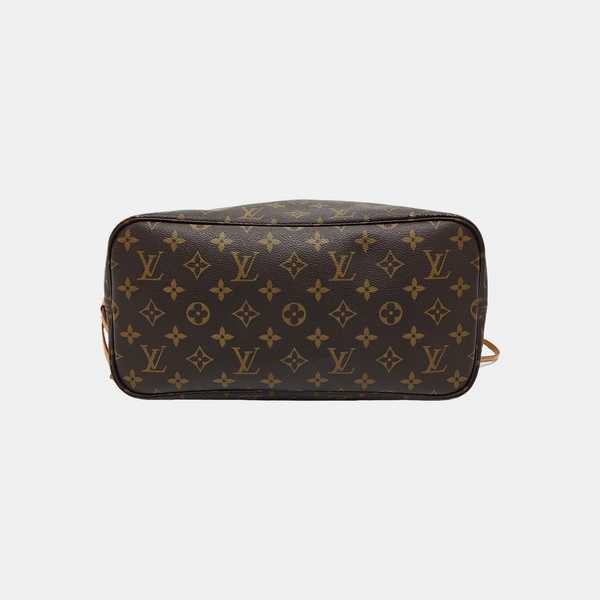 NEVERFULL MM Monogram Coated Canvas Brown