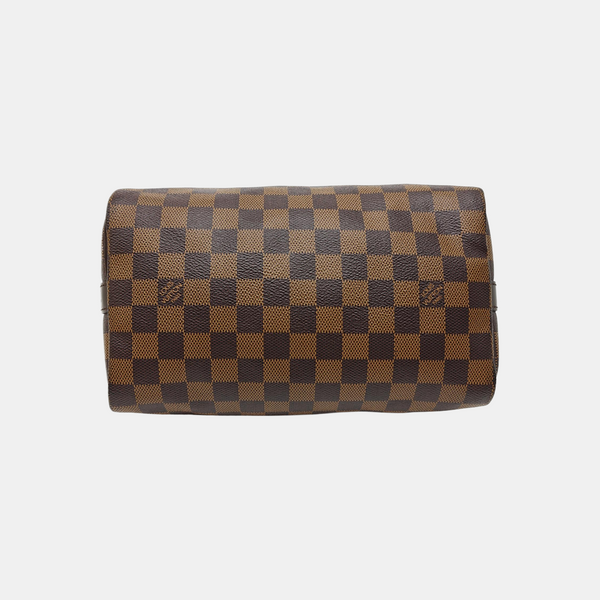 SPEEDY 25 Damier Ebene Coated Canvas Brown