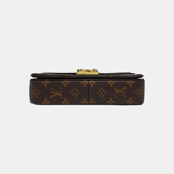 MARCEAU Monogram Coated Canvas Brown
