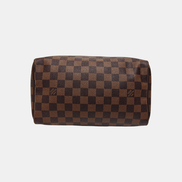 SPEEDY 25 Damier Ebene Coated Canvas Brown
