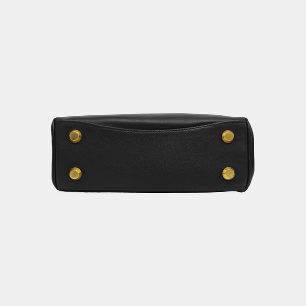 Calfskin Shoulder Bag Mini Black