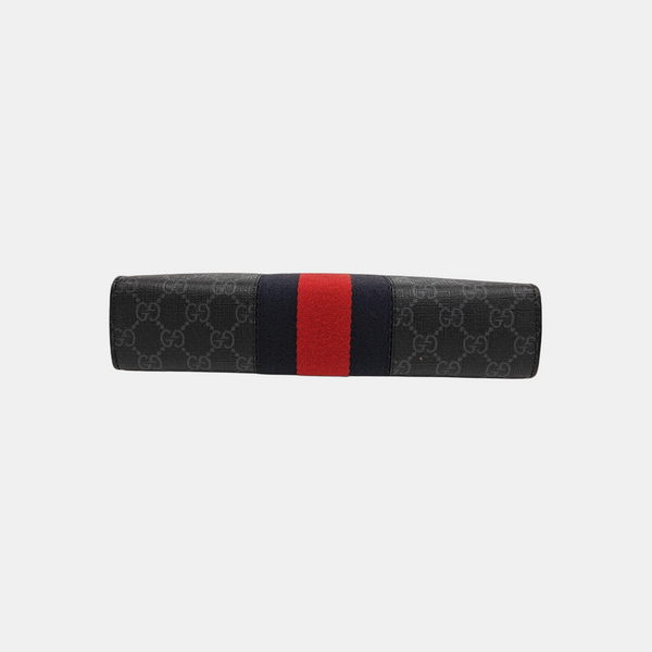 GG Supreme Monogram Coated Canvas Gray