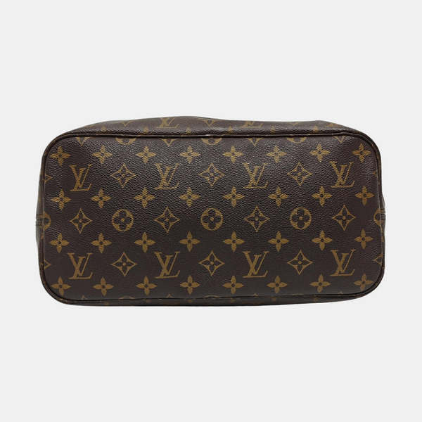NEVERFULL MM Monogram Coated Canvas Brown