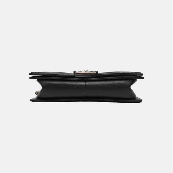 BOY CHANEL Medium Quilted Calfskin Black