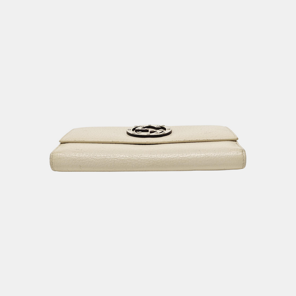 Authenticated pre-owned Blondie Calfskin White Wallet - Wallet at Looply
