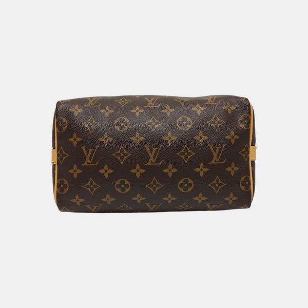 SPEEDY 25 Monogram Coated Canvas Brown