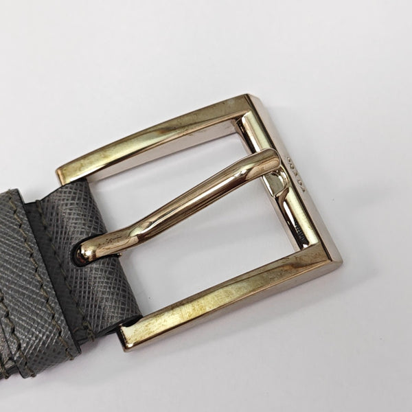 Leather Belt Gray