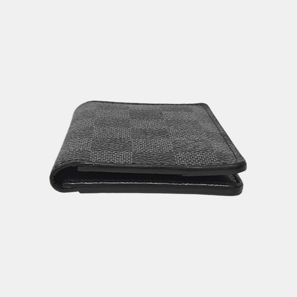 Damier Graphite Coated Canvas Card Holder Gray