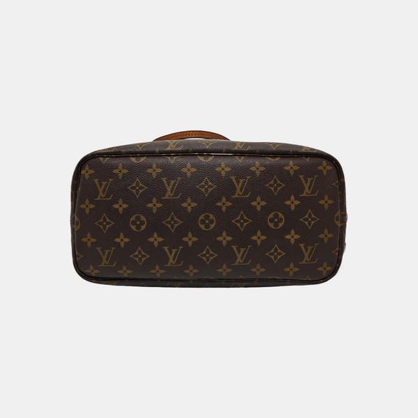 NEVERFULL MM Monogram Coated Canvas Brown