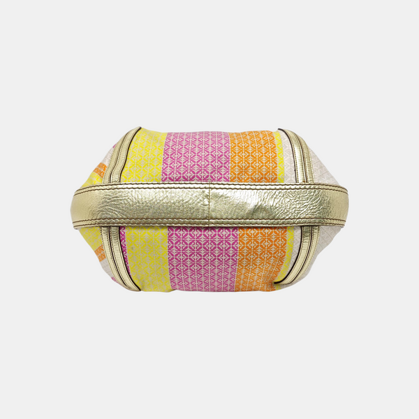 Canvas Top Handle Bag Multicolor