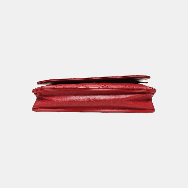 2.55 WOC Quilted Calfskin Red