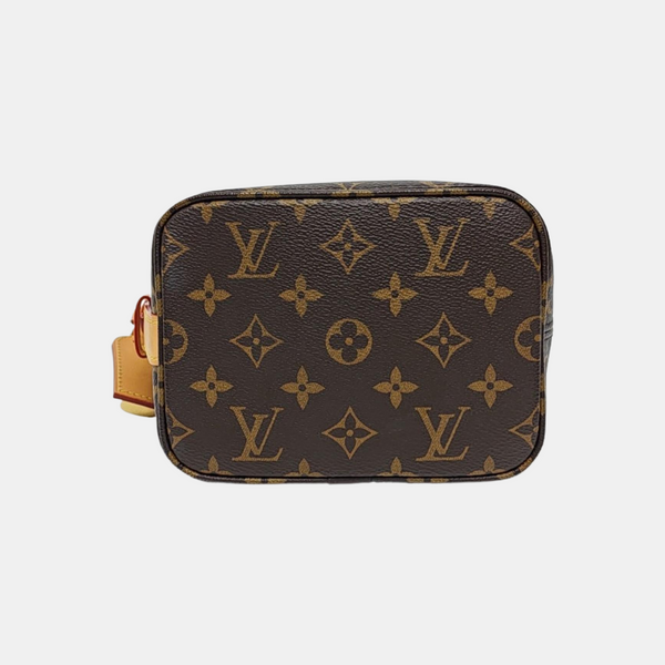 ALL IN BB Monogram Coated Canvas Brown