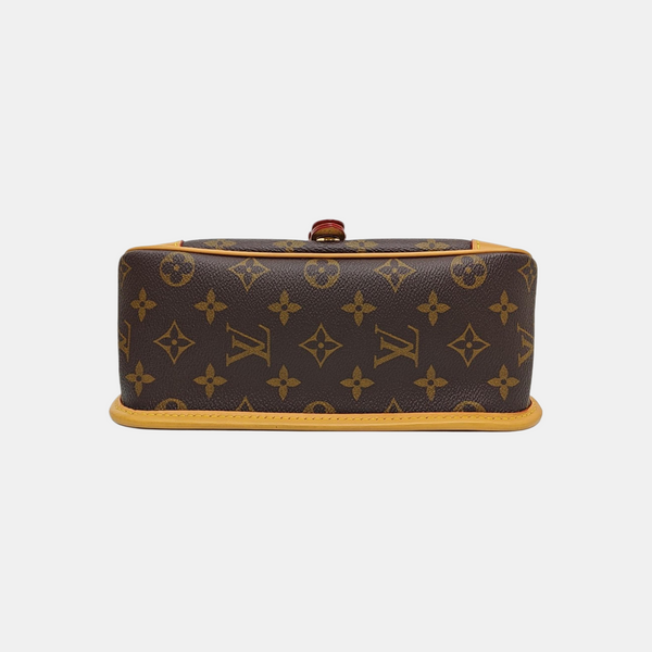 DIANE Monogram Coated Canvas Brown