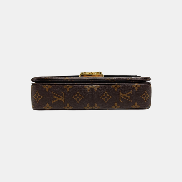MARCEAU Monogram Coated Canvas Brown