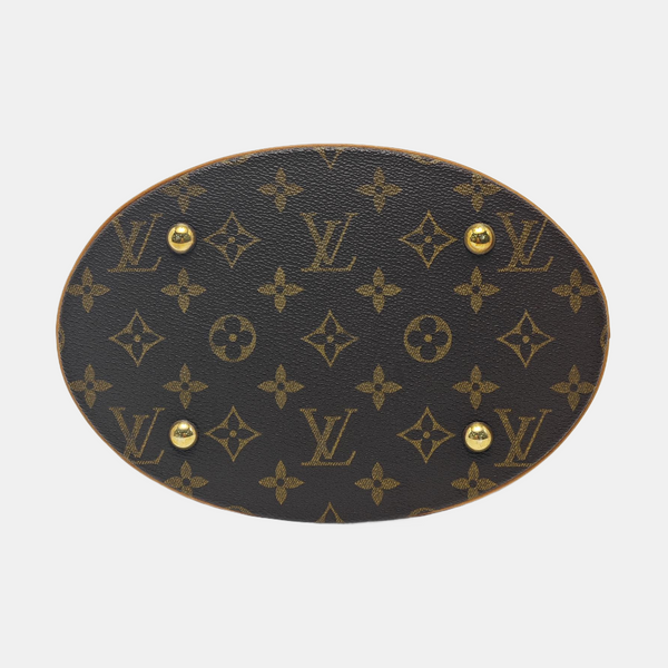 BUCKET PM Monogram Coated Canvas Brown