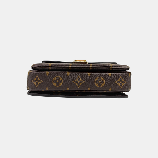 MÉTIS EAST WEST Monogram Coated Canvas Brown