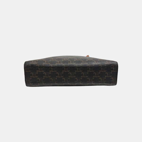 CABAS CELINE Small Coated Canvas Brown