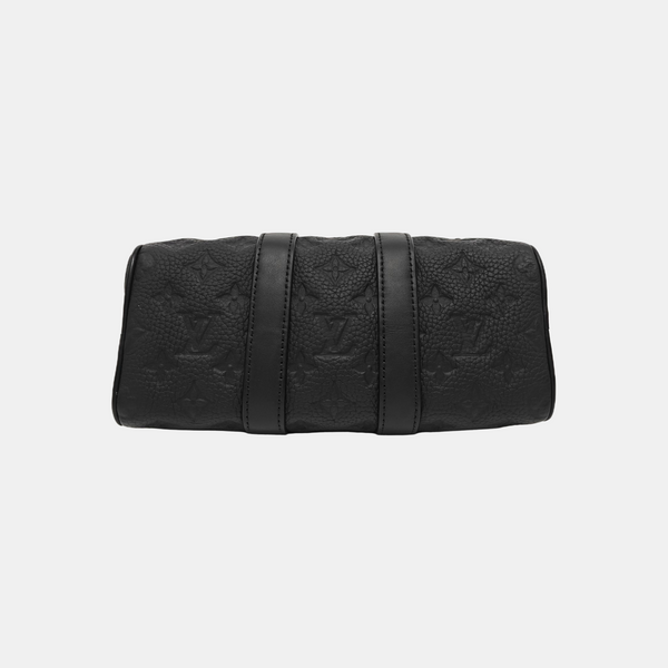 KEEPALL 25 Monogram Calfskin Black