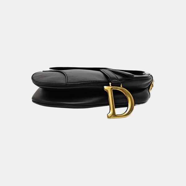 Saddle Small Calfskin Black